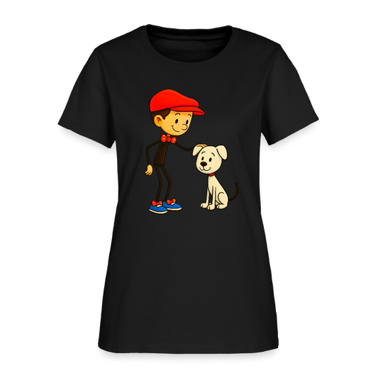 A Dog And His Best Friend - black